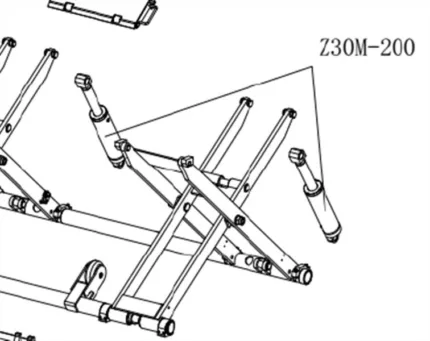 Цилиндр Z30M-200 в сборе для N632-3 NORDBERG X008063